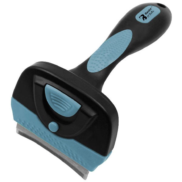 Baxter & Bella Self-Cleaning Curved De-Shedder – Small/Medium Breed