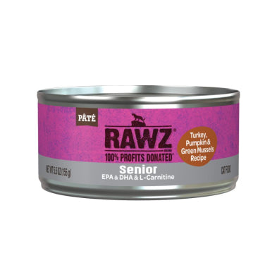 Rawz Senior Turkey, Pumpkin & New Zealand Green Mussels Cat Food