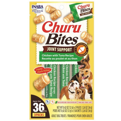 Inaba Churu Bites Joint Care DOG Chicken with Tuna 3pk