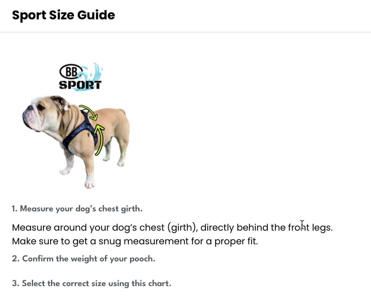 Buddy Belt Sport Harness