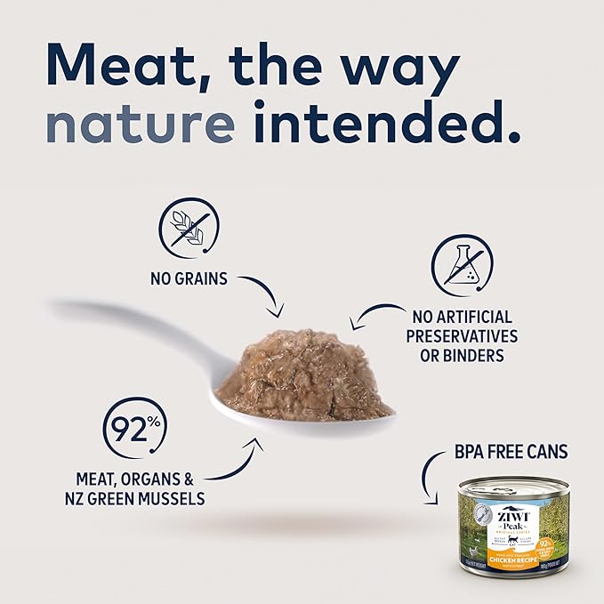 ZIWI Peak Original Chicken Recipe Grain-Free Wet Cat Food – lifestyle image (official ZIWI image)