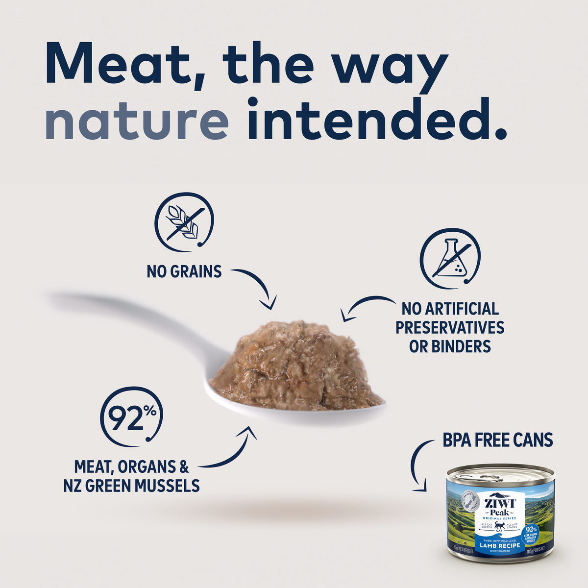 ZIWI Peak Original Lamb Recipe Grain-Free Wet Cat Food – lifestyle image (official ZIWI image)