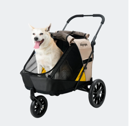 Minika 3-in-1 Pet Stroller System Foldable Dog Bicycle Trailer & Soft Crate Kennel