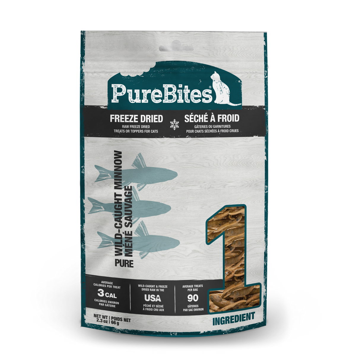 PureBites Freeze-Dried Minnow Cat Treats – 31 g – official PureBites image 1
