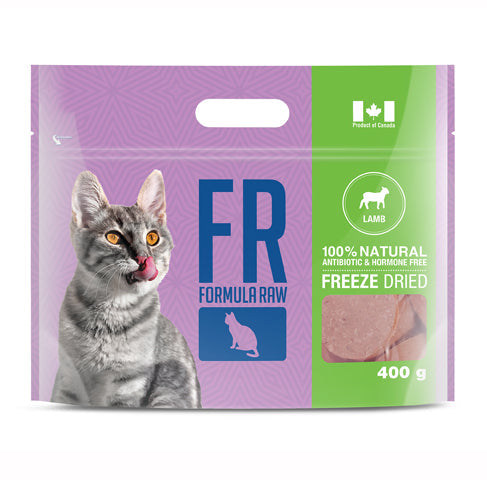 Formula Raw Freeze-Dried Lamb for Cats 400 g bag