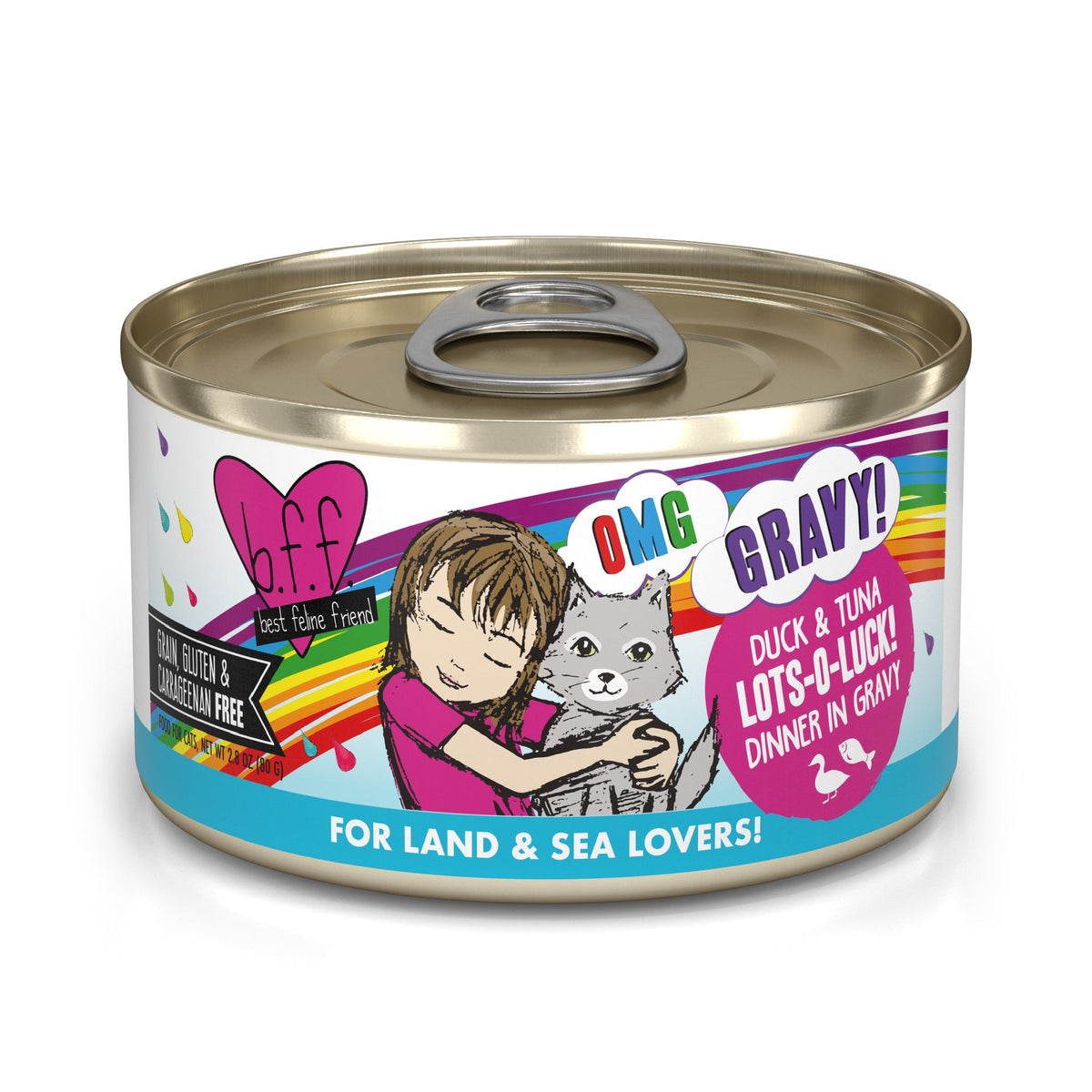 Weruva BFF OMG Duck & Tuna Lots-O-Luck! - 2.8 oz can