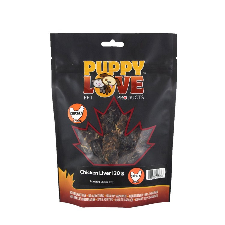 Puppy Love Chicken Liver Dog & Cat Treats 120 g