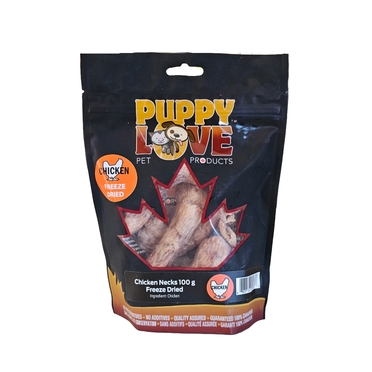 Puppy Love Freeze-Dried Chicken Necks