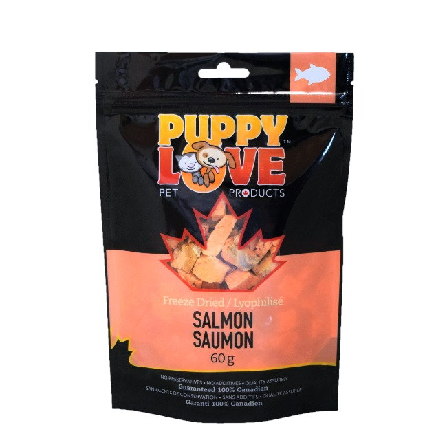 Puppy Love Freeze-Dried Salmon Treats 60 g