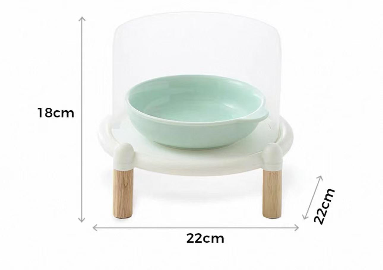 Mango PET FEEDING STAND WITH GUARD单泡泡碗