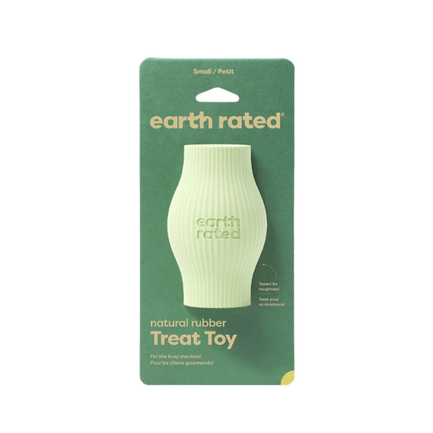 EARTH RATED Rubber Treat Toy Green Small