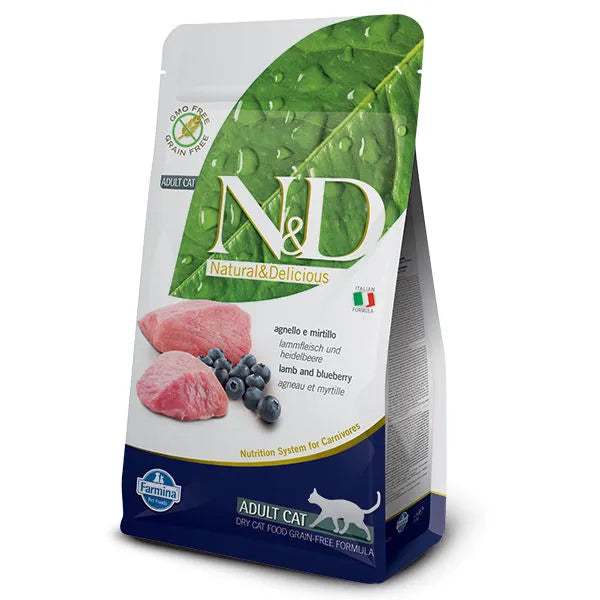 FARMINA ND PRIME Adult Cat Lamb & Blueberry 1.5kg