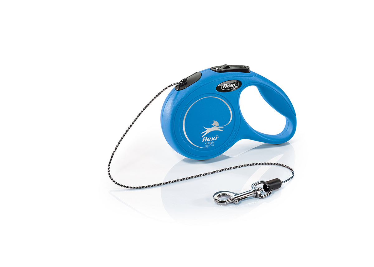 flexi Classic XS Cord 3 m retractable leash – Blue (official image)
