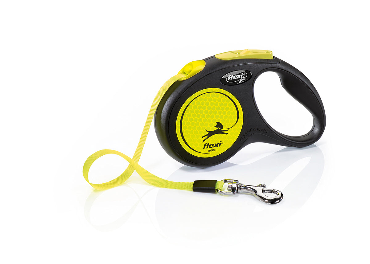 flexi Neon S Tape 5 m retractable leash (official image)