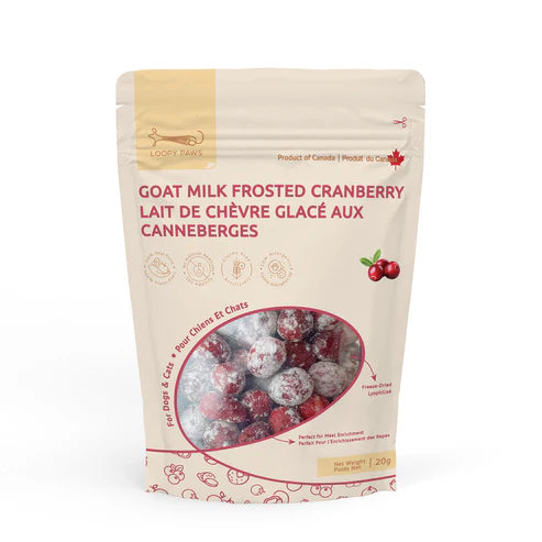 Loopy Paws Goat Milk Frosted Crispies Cranberry