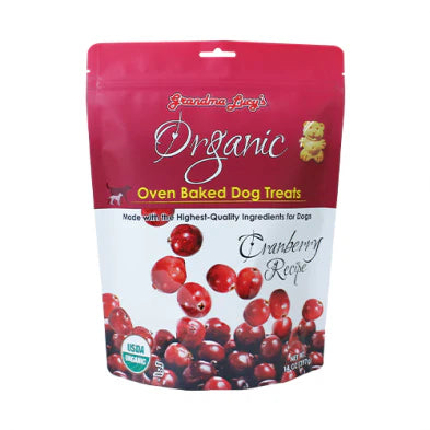 GRANDMA LUCY'S Organic Baked Dog Treats - Cranberry