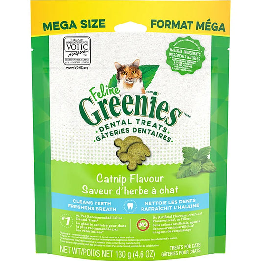 GREENIES Dental Treat Catnip 4.6OZ (10) | Cat