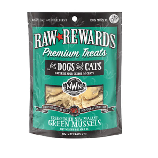NORTHWEST NATURALS Green Mussel Treats - 2 oz Freeze Dried Treat