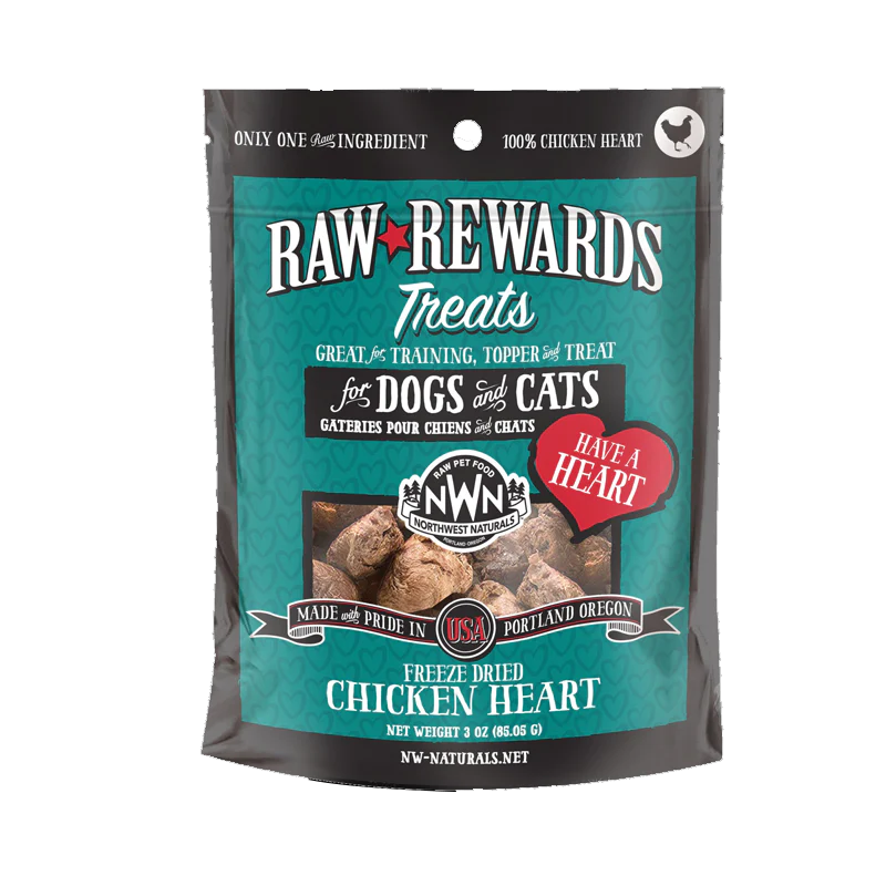 Northwest Naturals - Treats - Freeze Dried Chicken Hearts 3oz