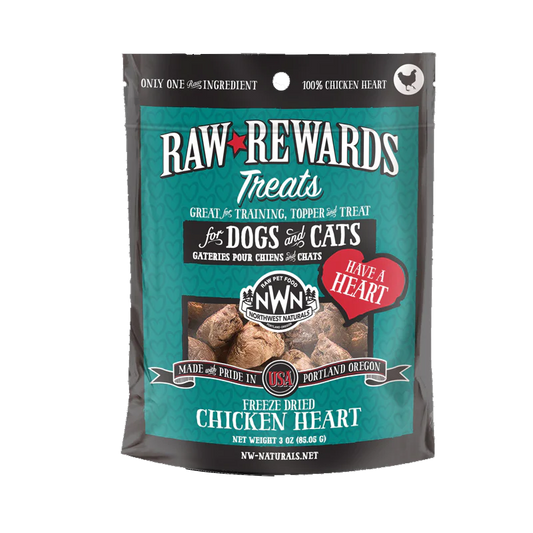 Northwest Naturals - Treats - Freeze Dried Chicken Hearts 3oz
