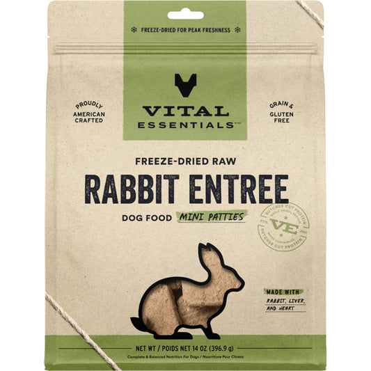 Vital Essentials Raw Rabbit Patties 14OZ