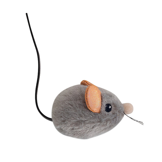 PETSTAGES Squeak Squeak Mouse Grey | Cat