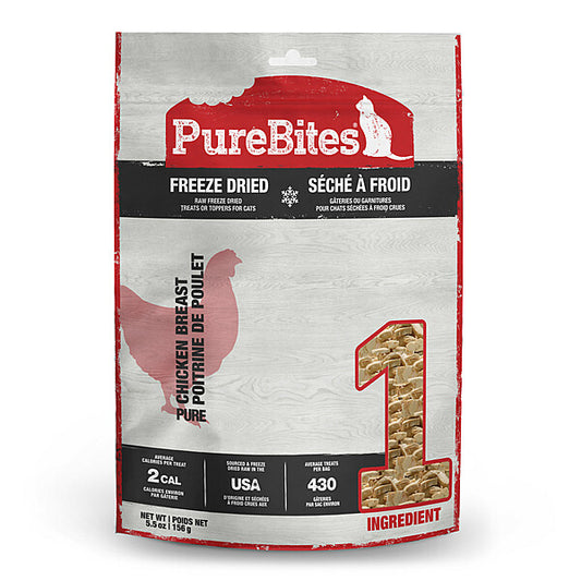 PureBites Chicken Breast Freeze-Dried Cat Treats – 5.5 oz (156 g)