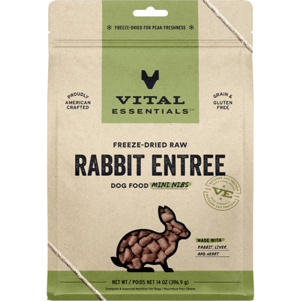 Vital Essentials Raw Rabbit Entree Mini Nibs 14OZ