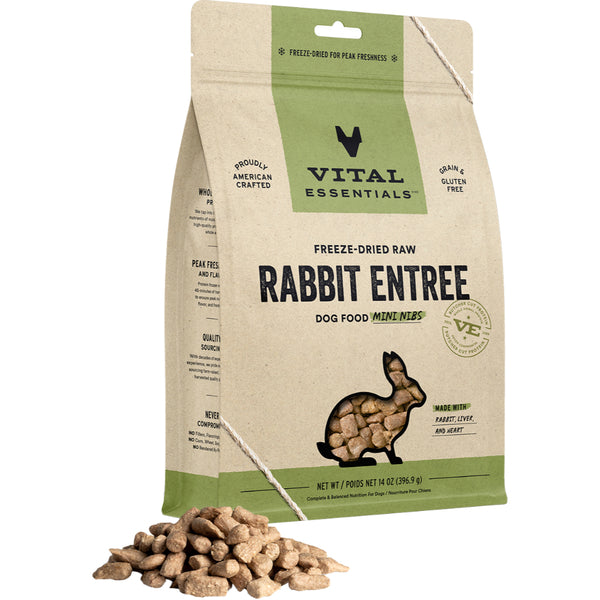 Vital Essentials Raw Rabbit Entree Mini Nibs 14OZ