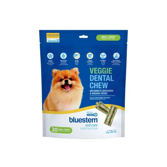 BLUESTEM Veggie Dental Chews w/coactiv+ Small 30CT
