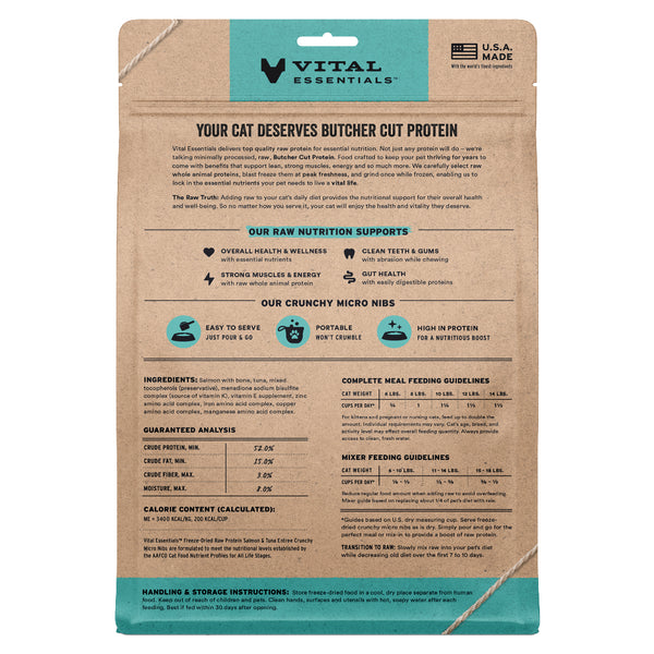 Vital Essential Salmon & Tuna Entree Micro Nibs| Cat