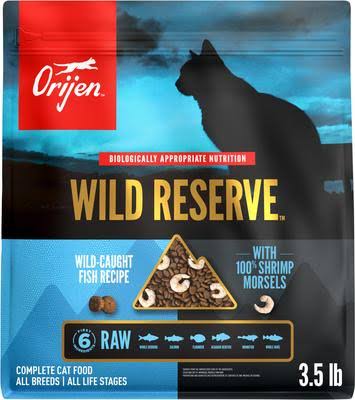 ORIJEN Wild Reserve Wild-Caught Fish & Shrimp Dry Cat Food – 1.5 kg & 2.9 kg