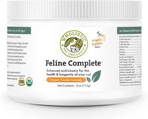 Wholistic Pet Organics Organic Pumpkin Feline Complete - 4 oz