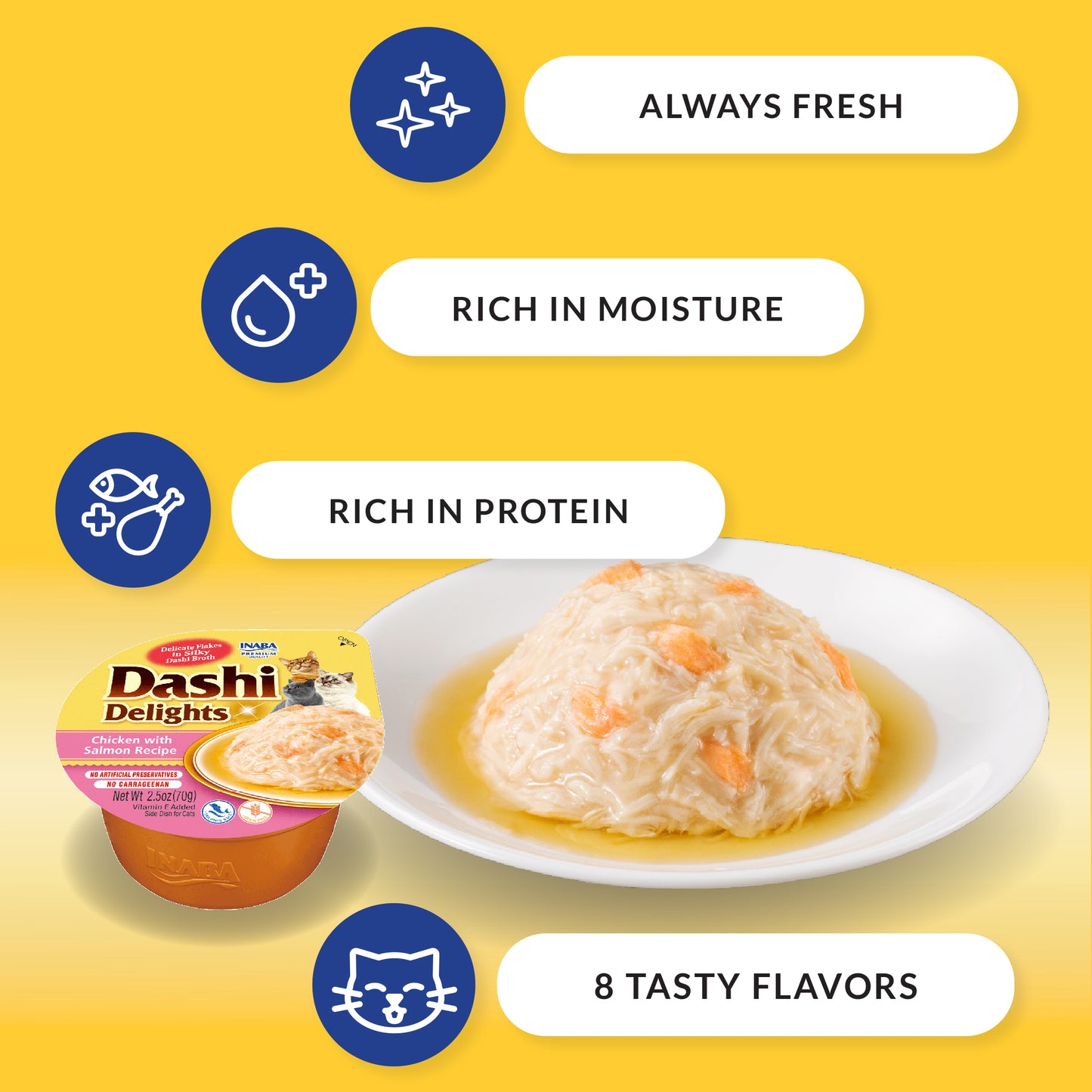 Inaba Dashi Delights Chicken with Tuna Recipe 2.5oz