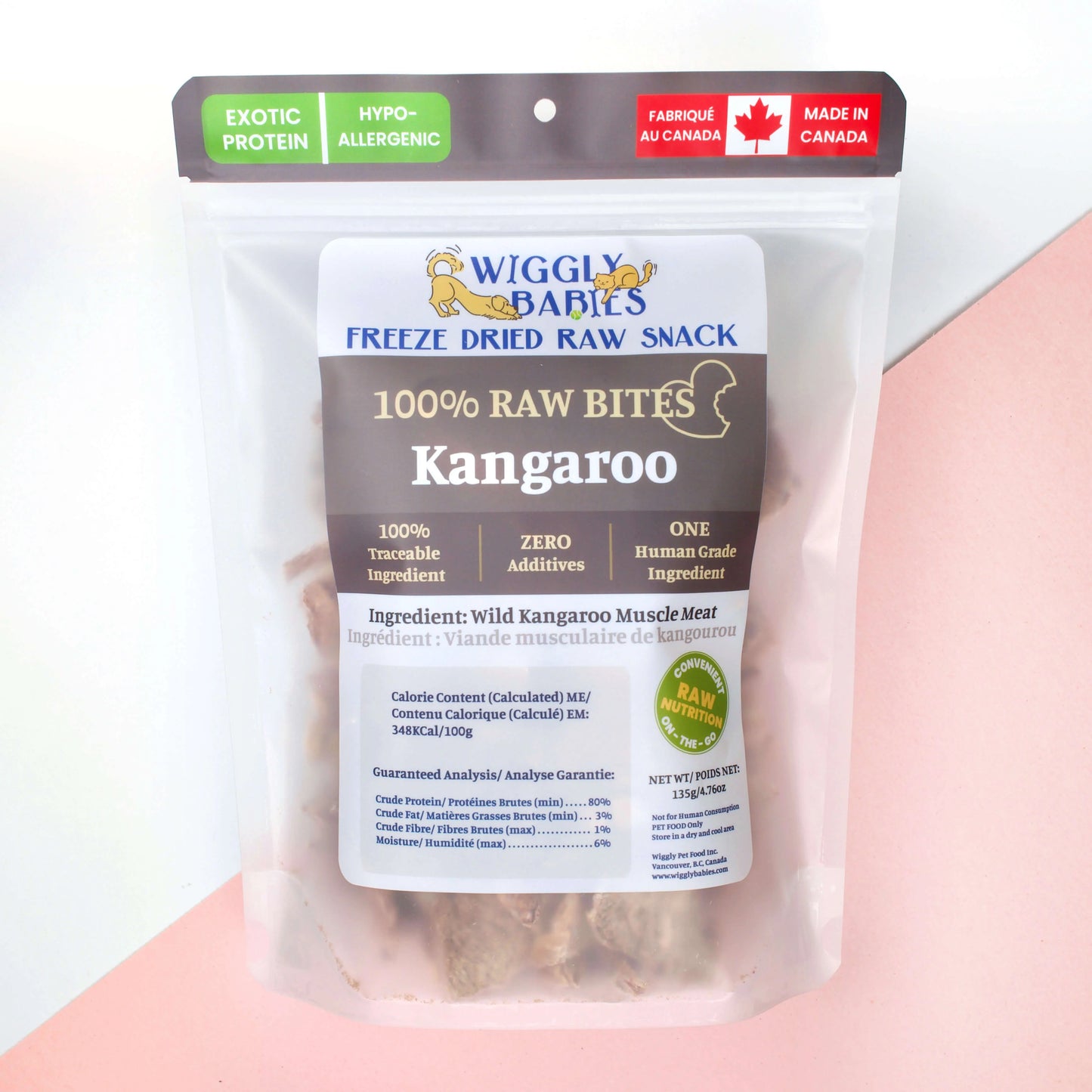 Wiggly Babies Kangaroo Freeze Dried Raw