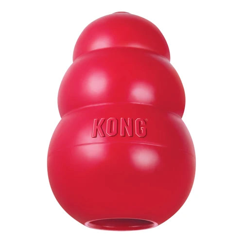 KONG Classic red natural rubber toy — manufacturer's shared Classic range photo; refer to the selected product size