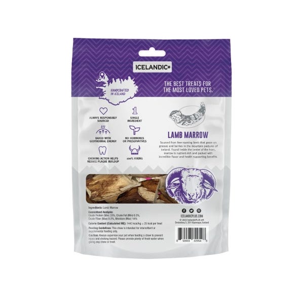 Icelandic+ Lamb Marrow Dog Treats – 4 oz