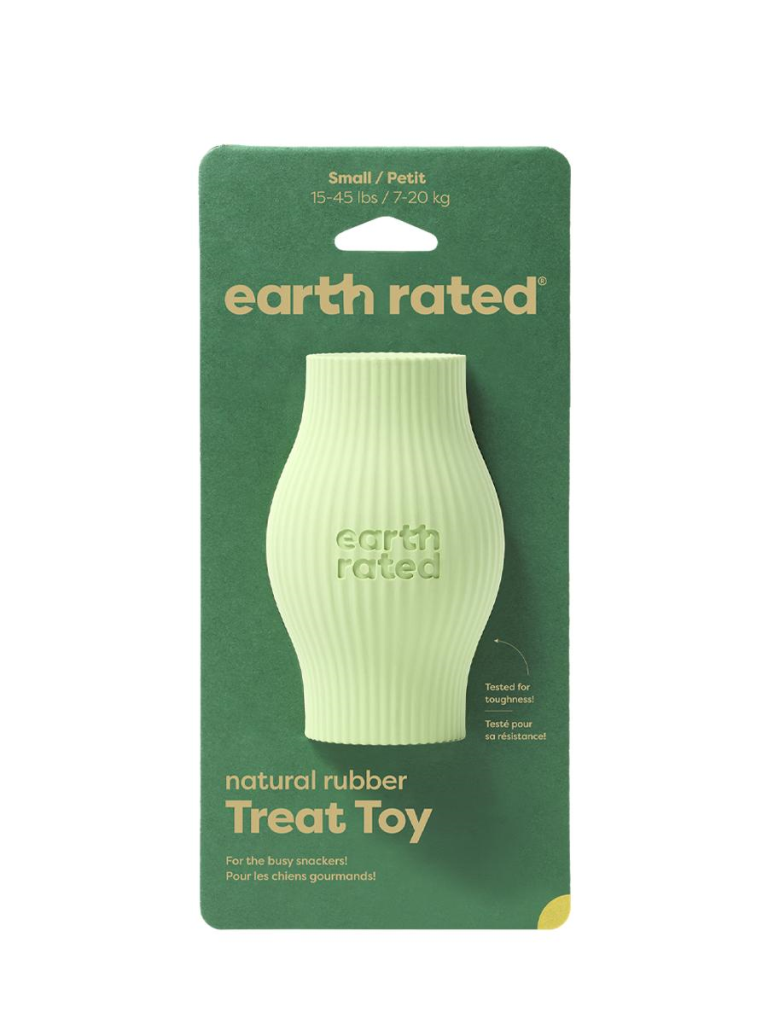 EARTH RATED Rubber Treat Toy Green Large