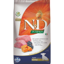 FARMINA N&D PUMPKIN Puppy Lamb & Blueberry Puppy Mini 2.5kg