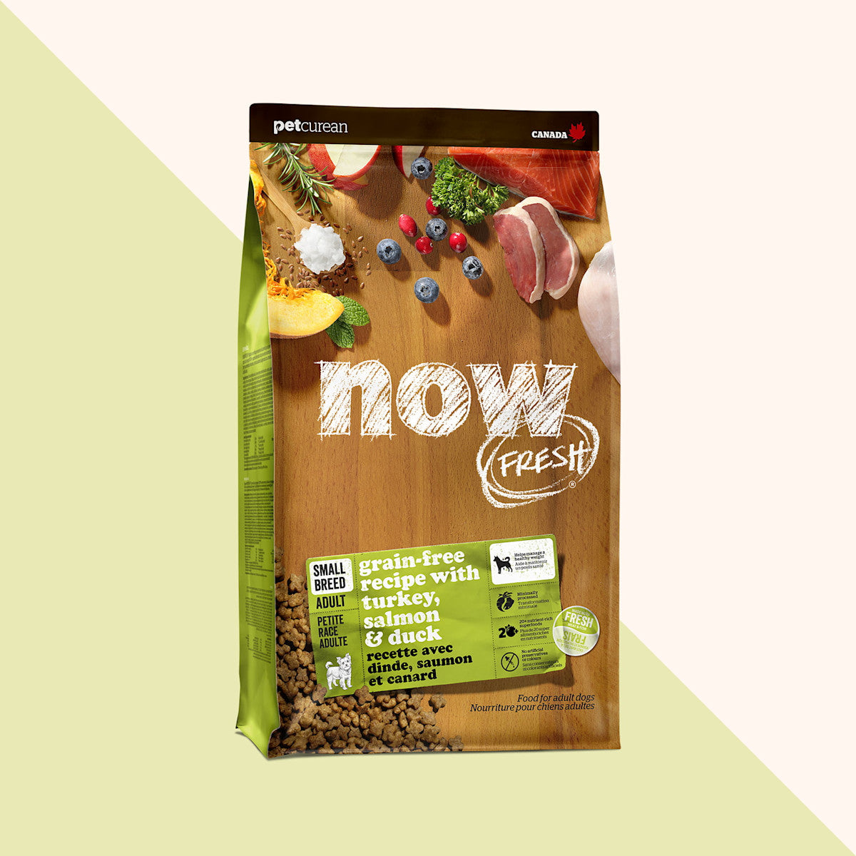 NOW FRESH Grain-Free Small Breed Adult Turkey, Salmon & Duck Recipe bag