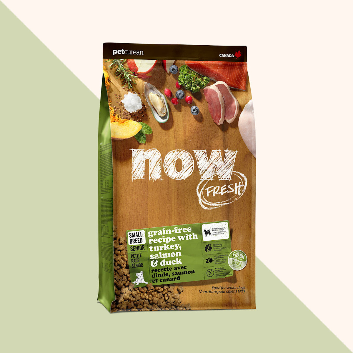 NOW FRESH Grain-Free Small Breed Senior Turkey, Salmon & Duck Recipe bag