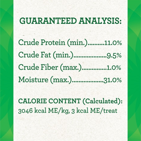 Feline Greenies Pill Pockets Salmon guaranteed analysis