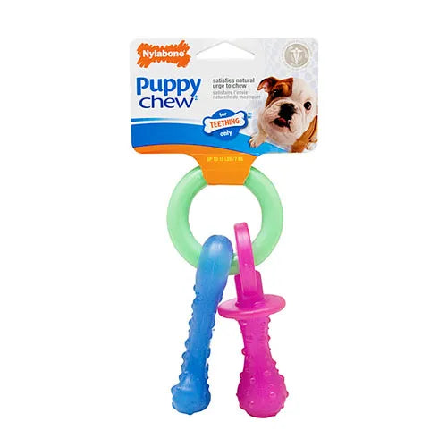 NYLABONE Teething Pacifier Petite | Puppy