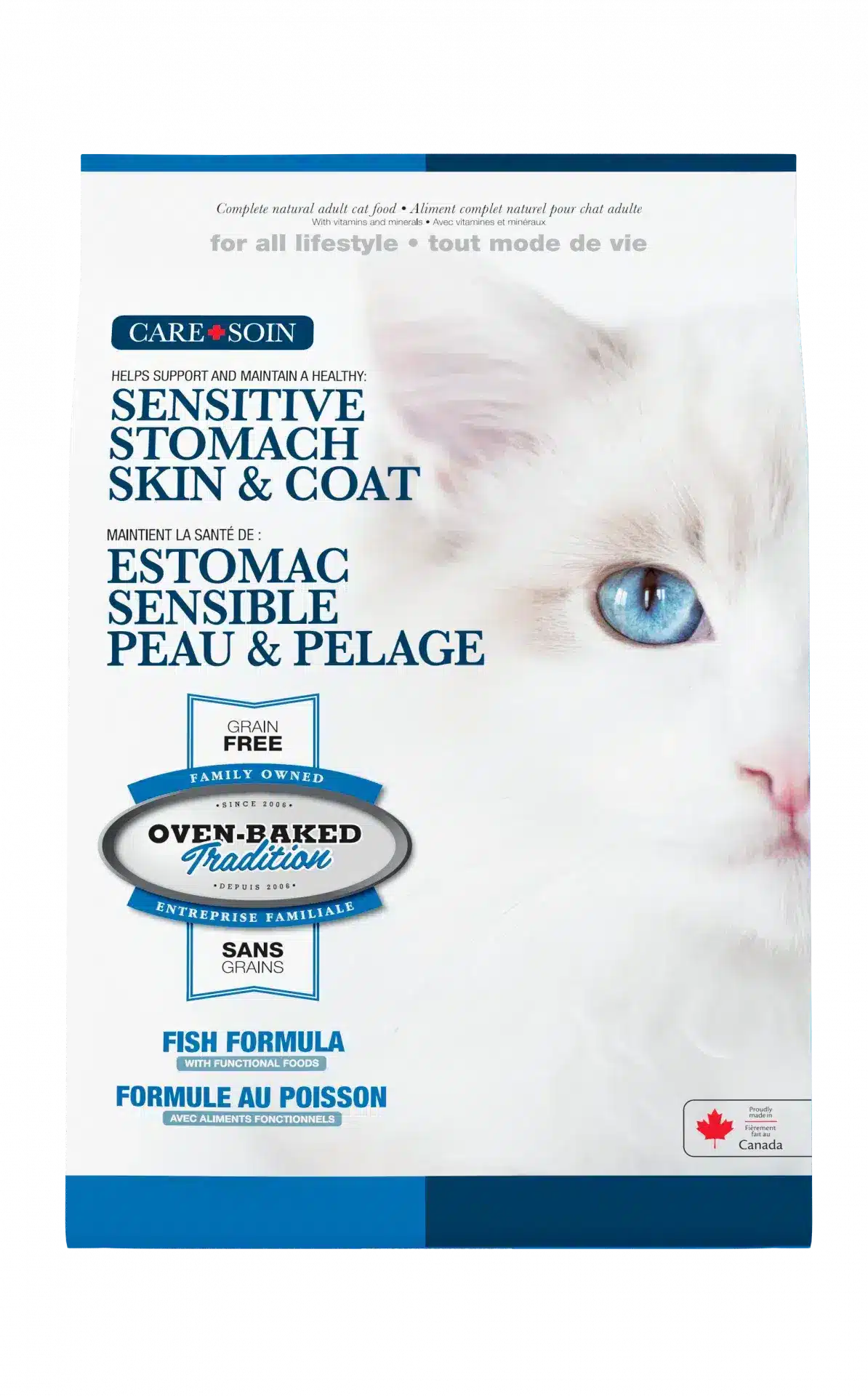 Oven-Baked Tradition Care Sensitive Stomach, Skin & Coat Fish cat food bag