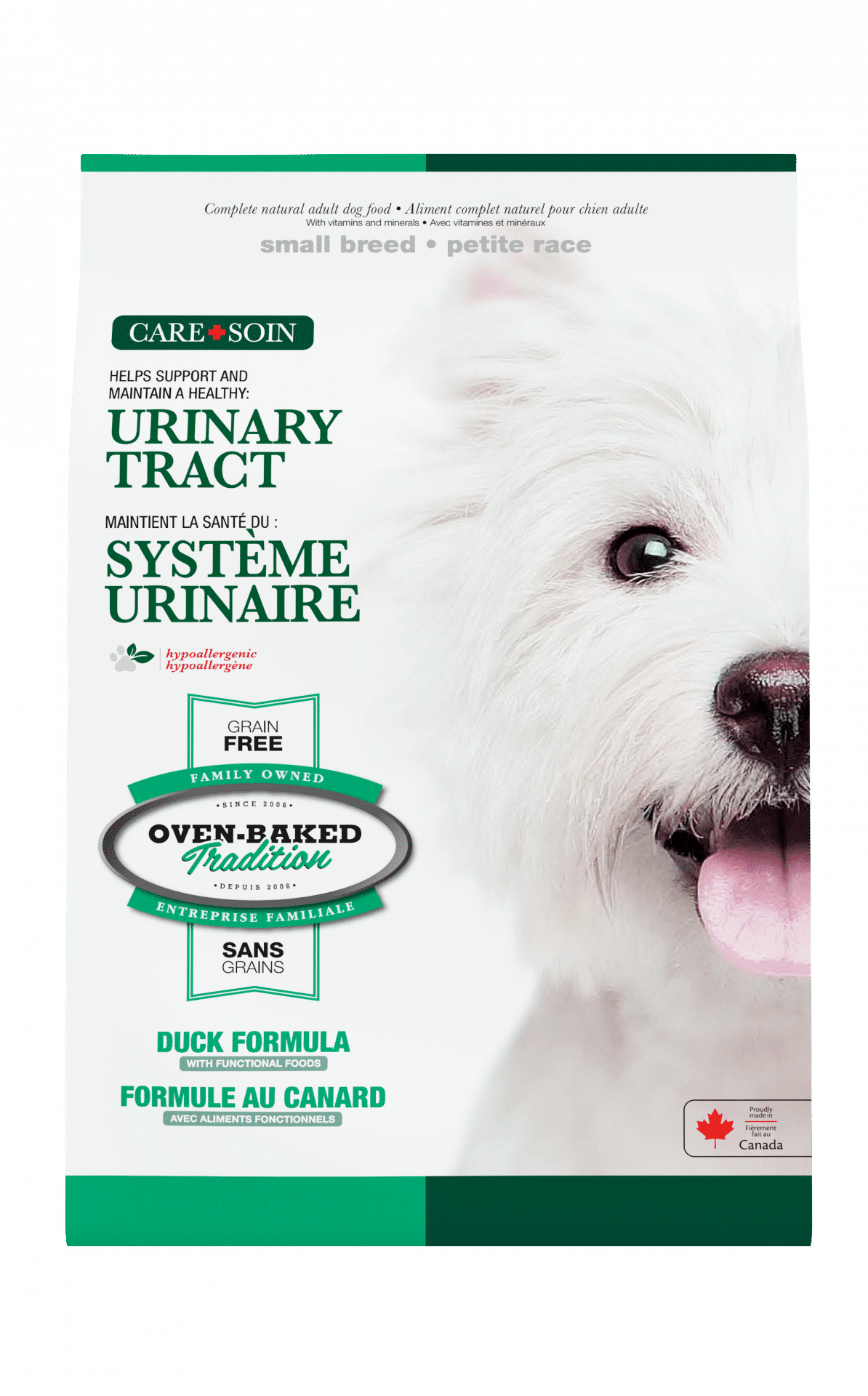 Oven-Baked Tradition Care Urinary Tract Small Breed Duck dog food bag