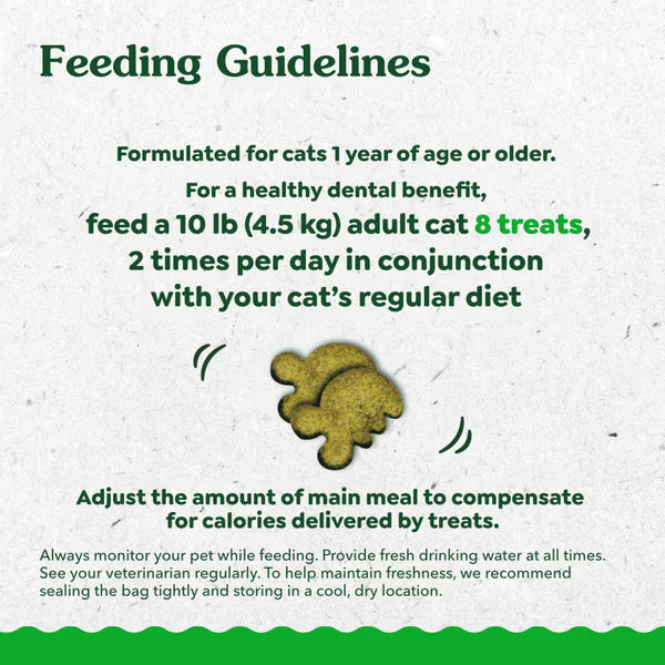 GREENIES Dental Treat Catnip 9.75OZ (4) | Cat