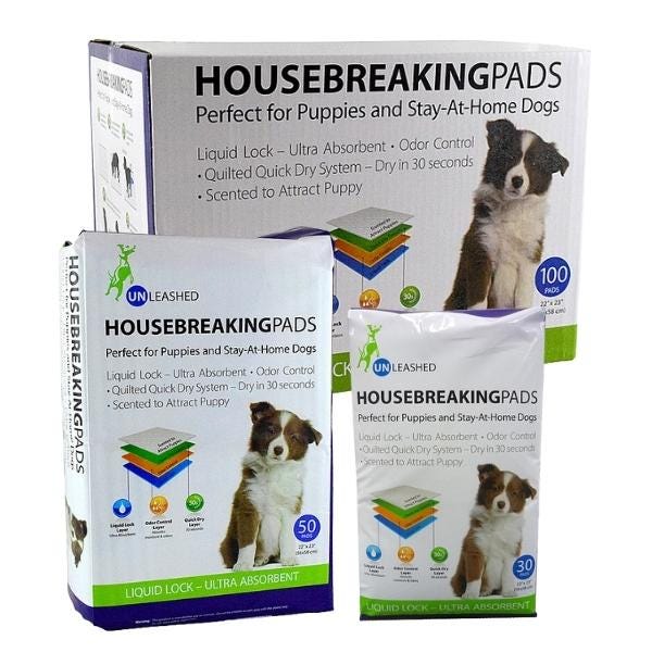 Unleashed Housebreaking Pads for Dogs – 100 Pack