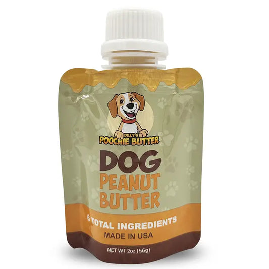 Dilly's Poochie Butter Peanut Butter Squeeze Pack-2oz