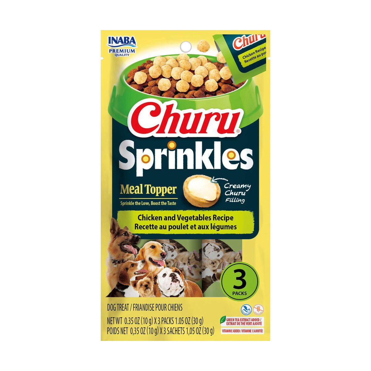 Inaba Churu Sprinkles Chicken and Vegetables Recipe – official product image