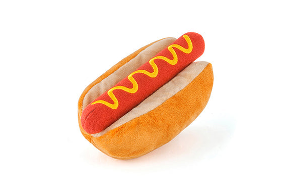 P.L.A.Y. American Classic Hot Diggy Dog plush dog toy